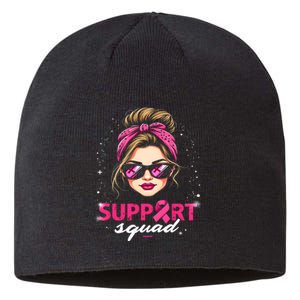 Support Squad Women Sunglasses Breast Cancer Awareness Sustainable Beanie