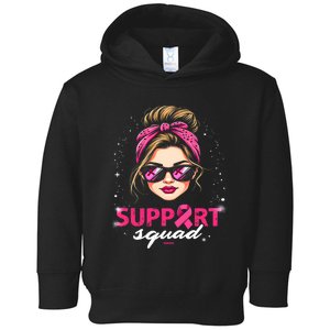 Support Squad Women Sunglasses Breast Cancer Awareness Toddler Hoodie