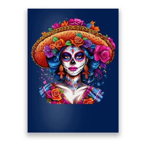 Sugar Skull Women De Los Muertos La Catrina Day Of The Dead Poster