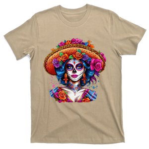 Sugar Skull Women De Los Muertos La Catrina Day Of The Dead T-Shirt