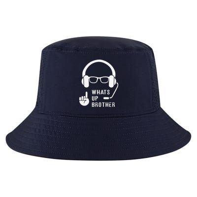 Sketch Streamer Whats Up Brother Cool Comfort Performance Bucket Hat