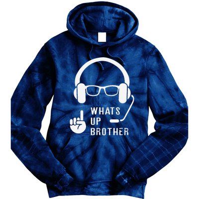 Sketch Streamer Whats Up Brother Tie Dye Hoodie