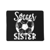 Soccer Sister Wo Family Matching Team Player Soccer Ball Mousepad