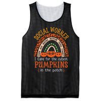 School Social Worker Rainbow Halloween School Worker Mesh Reversible Basketball Jersey Tank