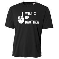 Sketch Streamer Whats Up Brother Cooling Performance Crew T-Shirt