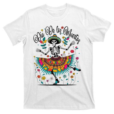 Sugar Skull Wo Day of the Dead Dia de los Muertos  T-Shirt