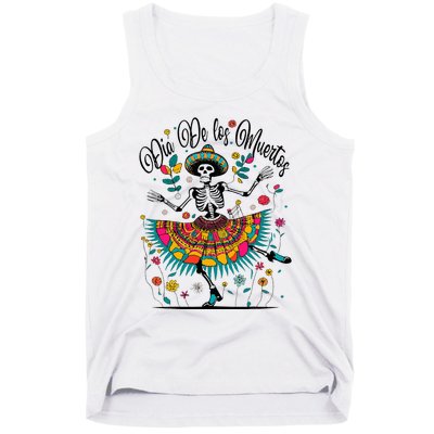 Sugar Skull Wo Day of the Dead Dia de los Muertos  Tank Top