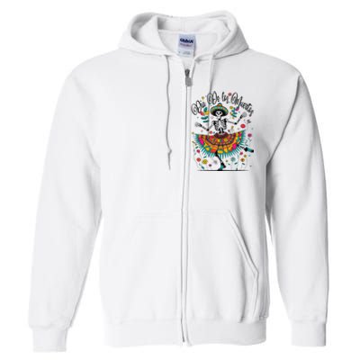 Sugar Skull Wo Day of the Dead Dia de los Muertos  Full Zip Hoodie