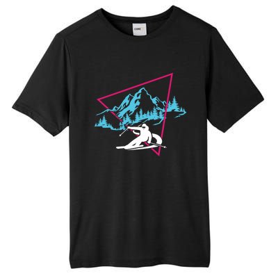 Skier Skiing Winter Sport Ski Skiers Ski Lover Great Gift Tall Fusion ChromaSoft Performance T-Shirt