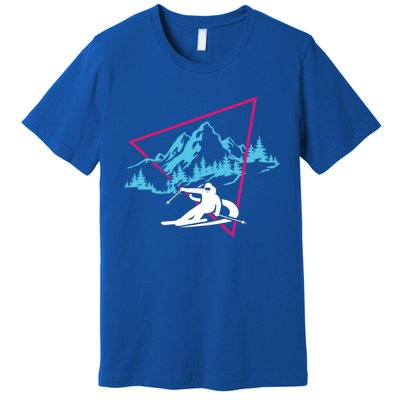 Skier Skiing Winter Sport Ski Skiers Ski Lover Great Gift Premium T-Shirt