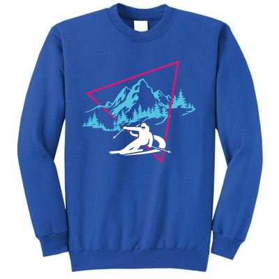 Skier Skiing Winter Sport Ski Skiers Ski Lover Great Gift Tall Sweatshirt