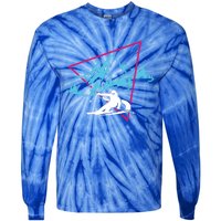 Skier Skiing Winter Sport Ski Skiers Ski Lover Great Gift Tie-Dye Long Sleeve Shirt