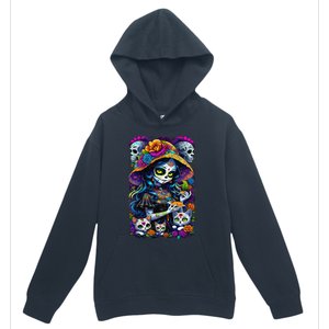 Sugar Skull Women De Los Muertos La Catrina Day Of The Dead Urban Pullover Hoodie