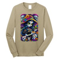 Sugar Skull Women De Los Muertos La Catrina Day Of The Dead Long Sleeve Shirt