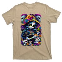 Sugar Skull Women De Los Muertos La Catrina Day Of The Dead T-Shirt