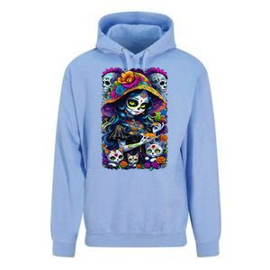 Sugar Skull Women De Los Muertos La Catrina Day Of The Dead Unisex Surf Hoodie