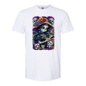 Sugar Skull Women De Los Muertos La Catrina Day Of The Dead Softstyle CVC T-Shirt