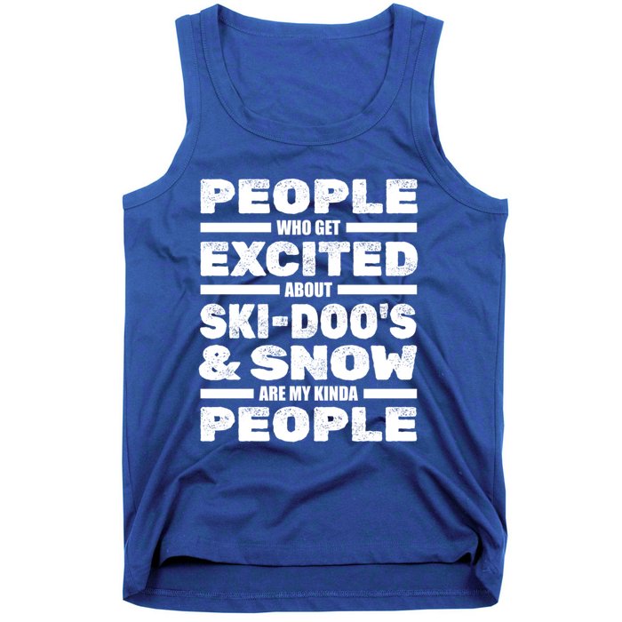 Snowmobile Skidoos Winter Snow Machine Snowmobiling Funny Gift Tank Top