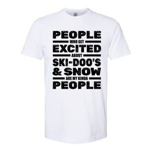 Snowmobile Skidoos Winter Snow Machine Snowmobiling Funny Gift Softstyle CVC T-Shirt