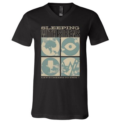 Sirens Sleeping With Sirens LetS Cheers To This V-Neck T-Shirt