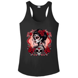 Sugar Skull Women De Los Muertos La Catrina Day Of The Dead Ladies PosiCharge Competitor Racerback Tank