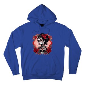 Sugar Skull Women De Los Muertos La Catrina Day Of The Dead Hoodie