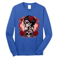 Sugar Skull Women De Los Muertos La Catrina Day Of The Dead Long Sleeve Shirt