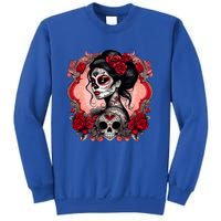 Sugar Skull Women De Los Muertos La Catrina Day Of The Dead Sweatshirt