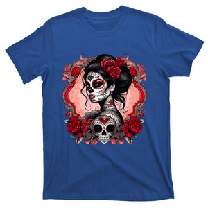 Sugar Skull Women De Los Muertos La Catrina Day Of The Dead T-Shirt