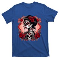 Sugar Skull Women De Los Muertos La Catrina Day Of The Dead T-Shirt