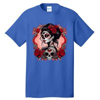 Sugar Skull Women De Los Muertos La Catrina Day Of The Dead Tall T-Shirt