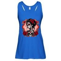 Sugar Skull Women De Los Muertos La Catrina Day Of The Dead Ladies Essential Flowy Tank