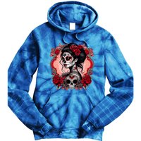 Sugar Skull Women De Los Muertos La Catrina Day Of The Dead Tie Dye Hoodie