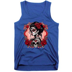 Sugar Skull Women De Los Muertos La Catrina Day Of The Dead Tank Top