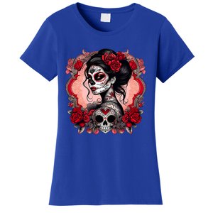 Sugar Skull Women De Los Muertos La Catrina Day Of The Dead Women's T-Shirt