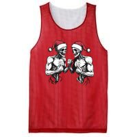 Santa Skeleton Wrestling Wrestler Halloween Christmas Xmas Mesh Reversible Basketball Jersey Tank