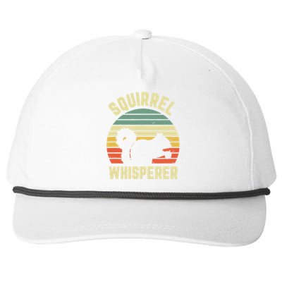 Squirrel Squirrel Whisperer Lover Retro Snapback Five-Panel Rope Hat