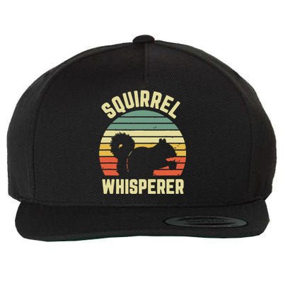 Squirrel Squirrel Whisperer Lover Retro Wool Snapback Cap