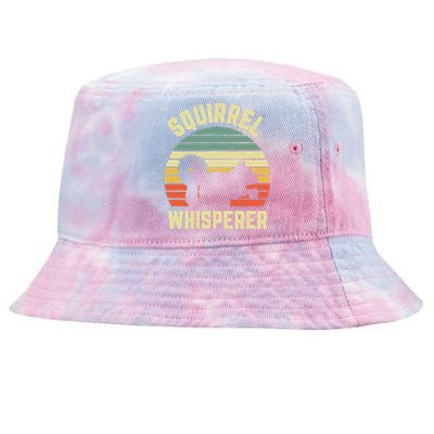 Squirrel Squirrel Whisperer Lover Retro Tie-Dyed Bucket Hat