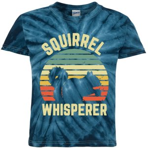 Squirrel Squirrel Whisperer Lover Retro Kids Tie-Dye T-Shirt