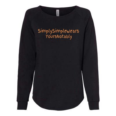 Simply Simple Wears Your Not Ably Womens California Wash Sweatshirt