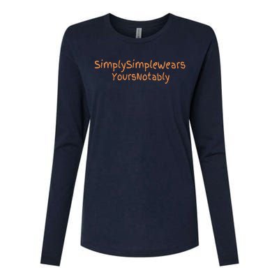 Simply Simple Wears Your Not Ably Womens Cotton Relaxed Long Sleeve T-Shirt