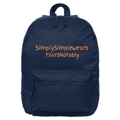 Simply Simple Wears Your Not Ably 16 in Basic Backpack
