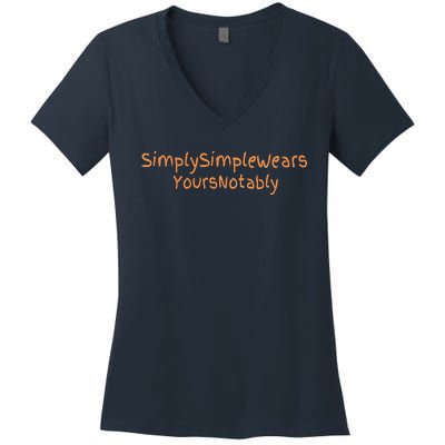 Simply Simple Wears Your Not Ably Women's V-Neck T-Shirt