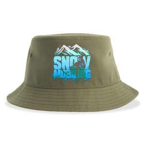 Snowmobiling Snowmobile Winter Sport Sledding Gift Funny Gift Sustainable Bucket Hat