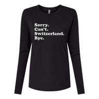 Switzerland Womens Cotton Relaxed Long Sleeve T-Shirt