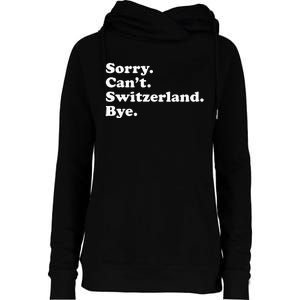 Switzerland Womens Funnel Neck Pullover Hood