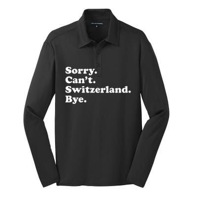 Switzerland Silk Touch Performance Long Sleeve Polo