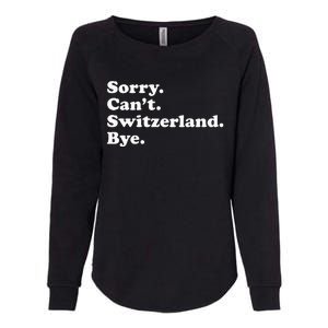 Switzerland Womens California Wash Sweatshirt