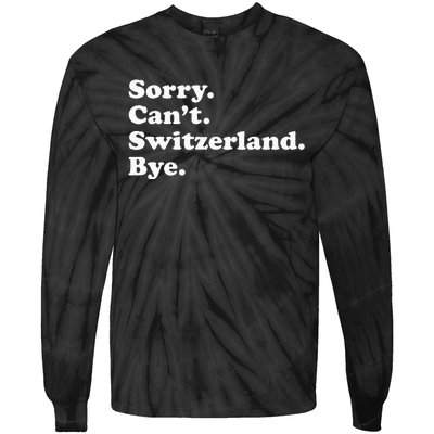 Switzerland Tie-Dye Long Sleeve Shirt